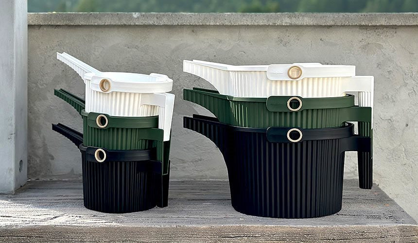 Beetle Watering Can - White