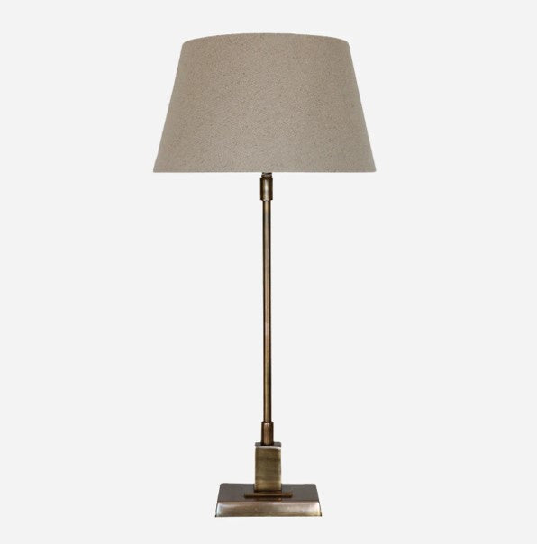 Rectangle Lampbase in Brass Finish