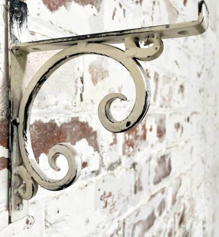 Pair Iron Shelf Brackets