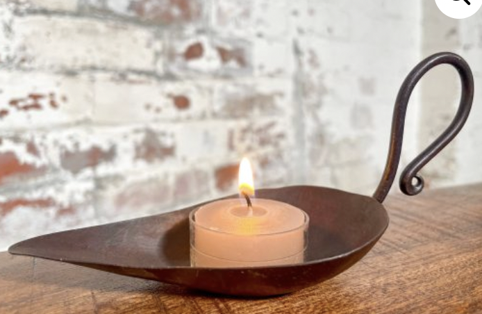 Iron Leaf Candle Stand