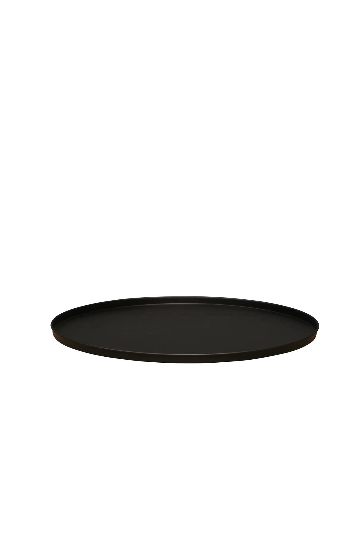 Round Ottoman Tray - Black
