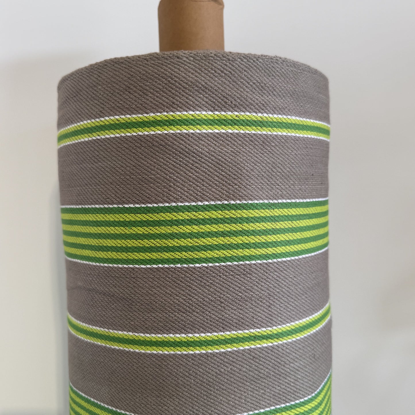 Aubagne Lime Stripe Fabric