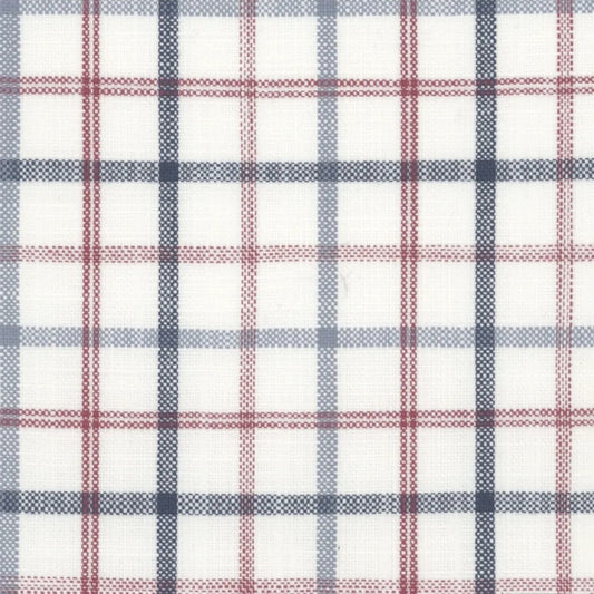 Banks White Check Fabric
