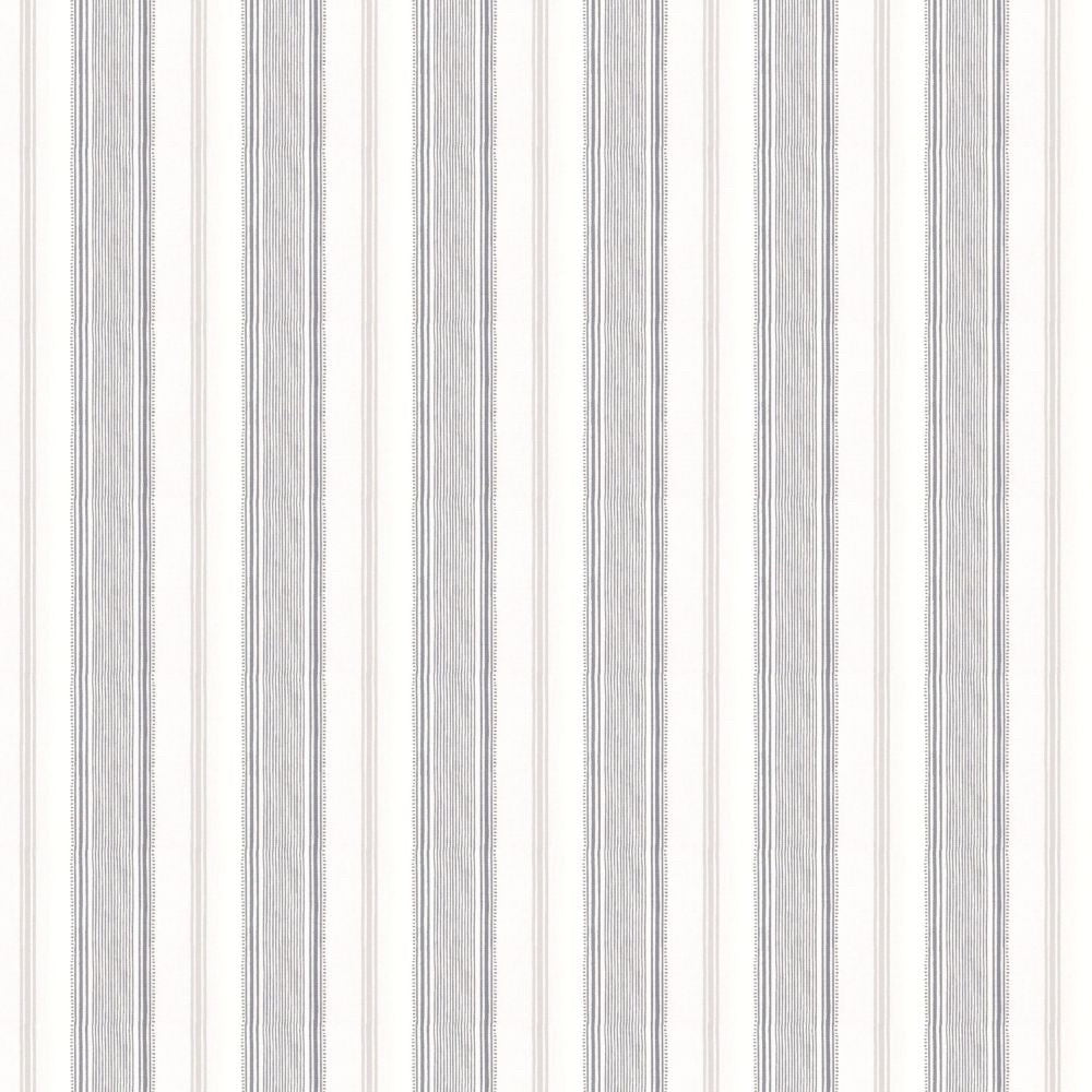 Heacham Stripe Silver Fabric