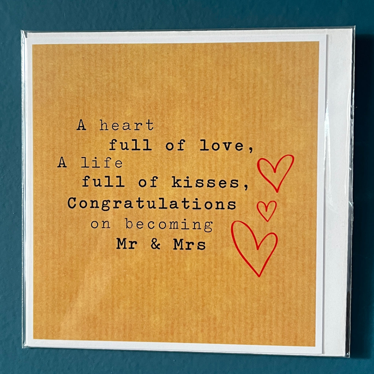 Congratulations Mr & Mrs Card