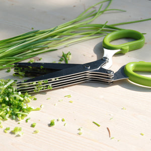Green Handled Herb Scissors
