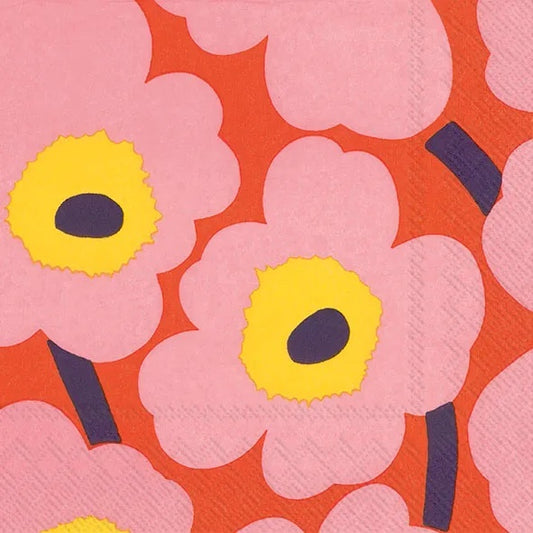 Marimekko Rose Orange Napkins