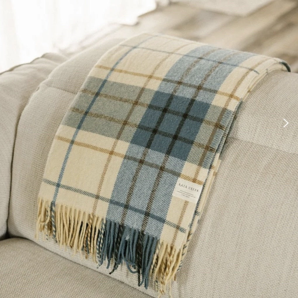 Otago Tartan Lambswool Throw
