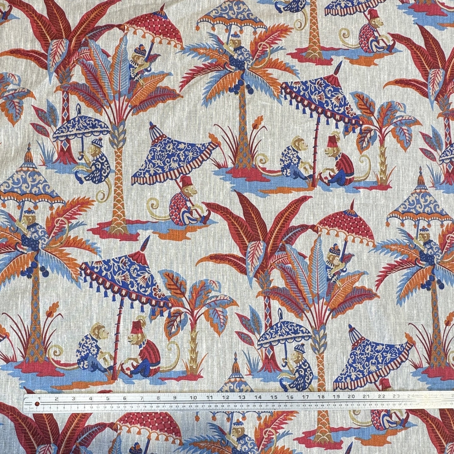 Parasol Palm Rouge Fabric