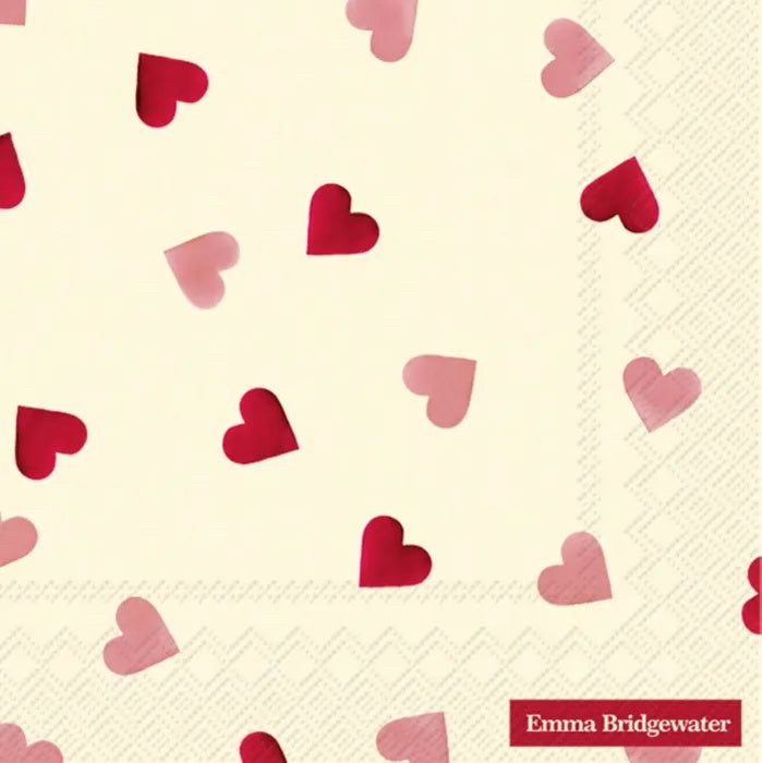 Emma Bridgewater Pink Hearts Napkin