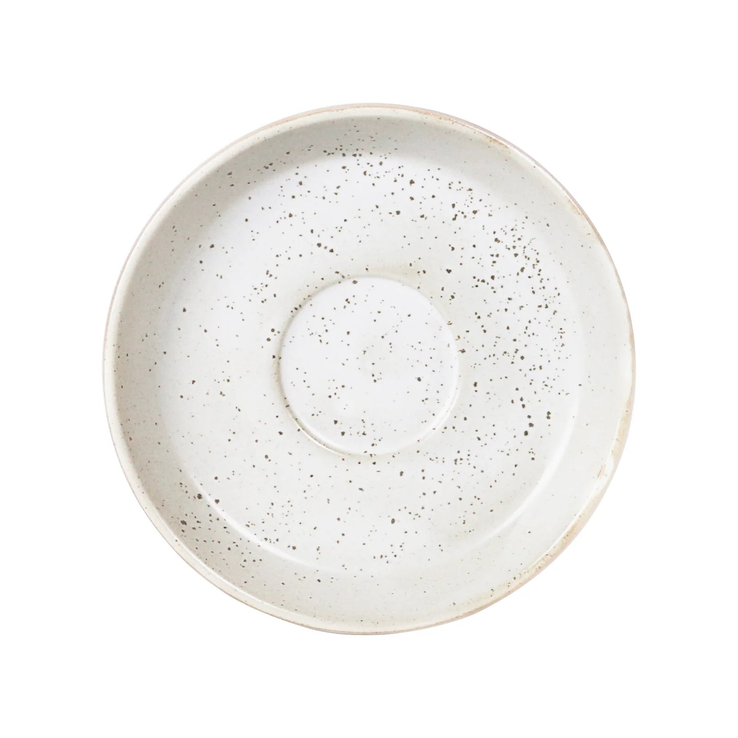 Cup/Saucer - Speckled White