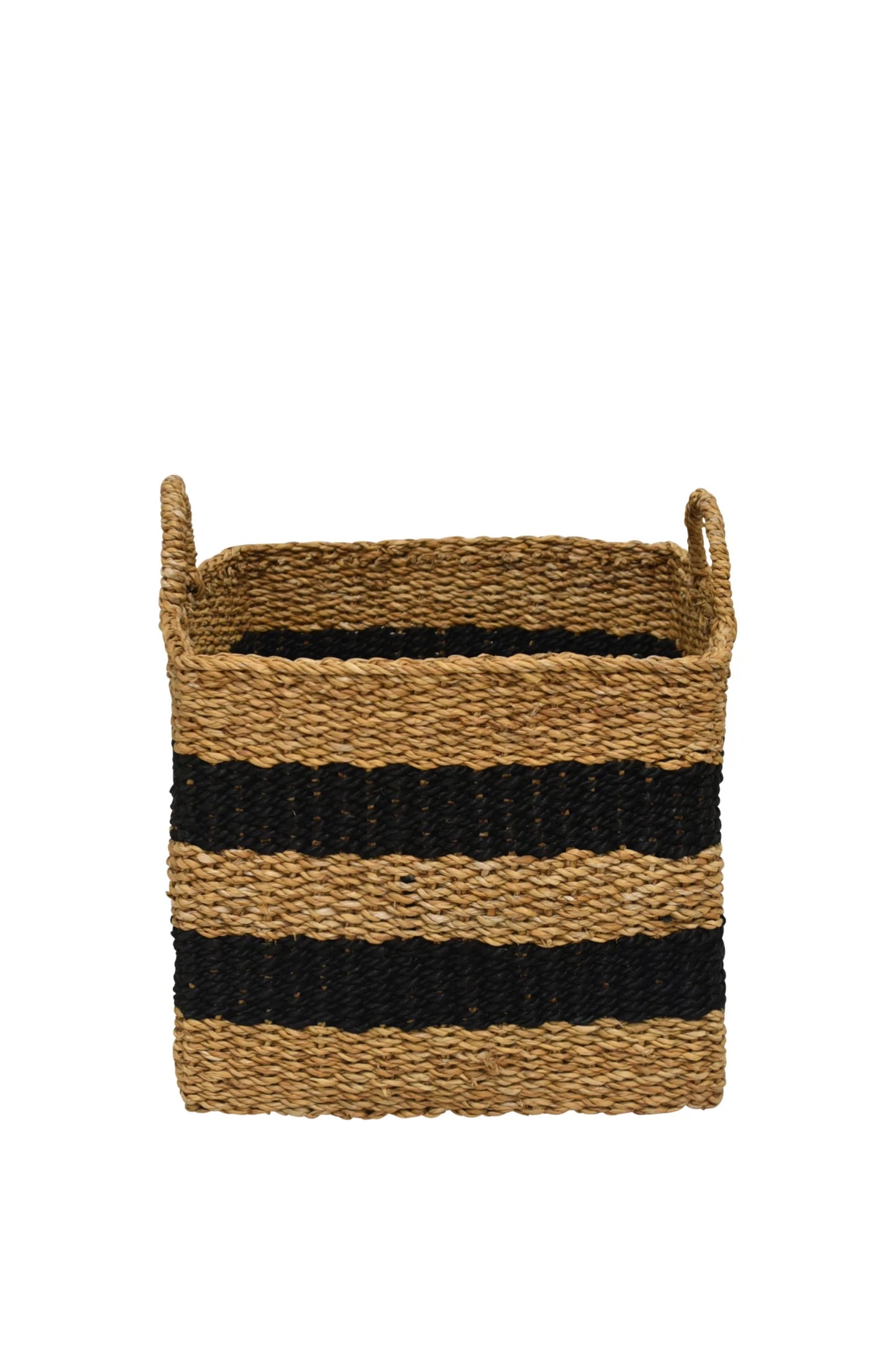 Black Stripe Basket Square
