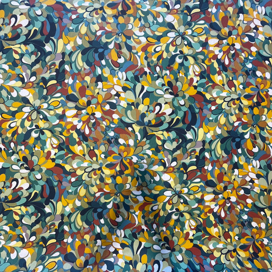 Enduit Sylvie Teal Oilcloth