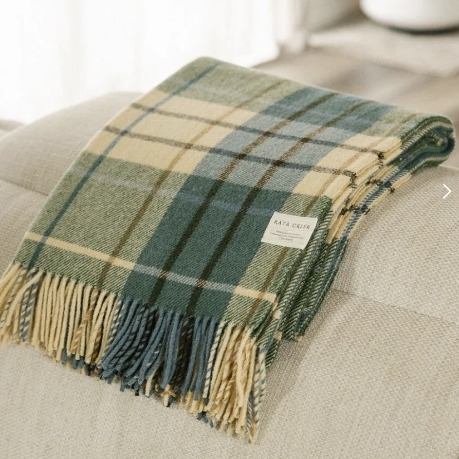 Waikato Tartan Lambswool Throw