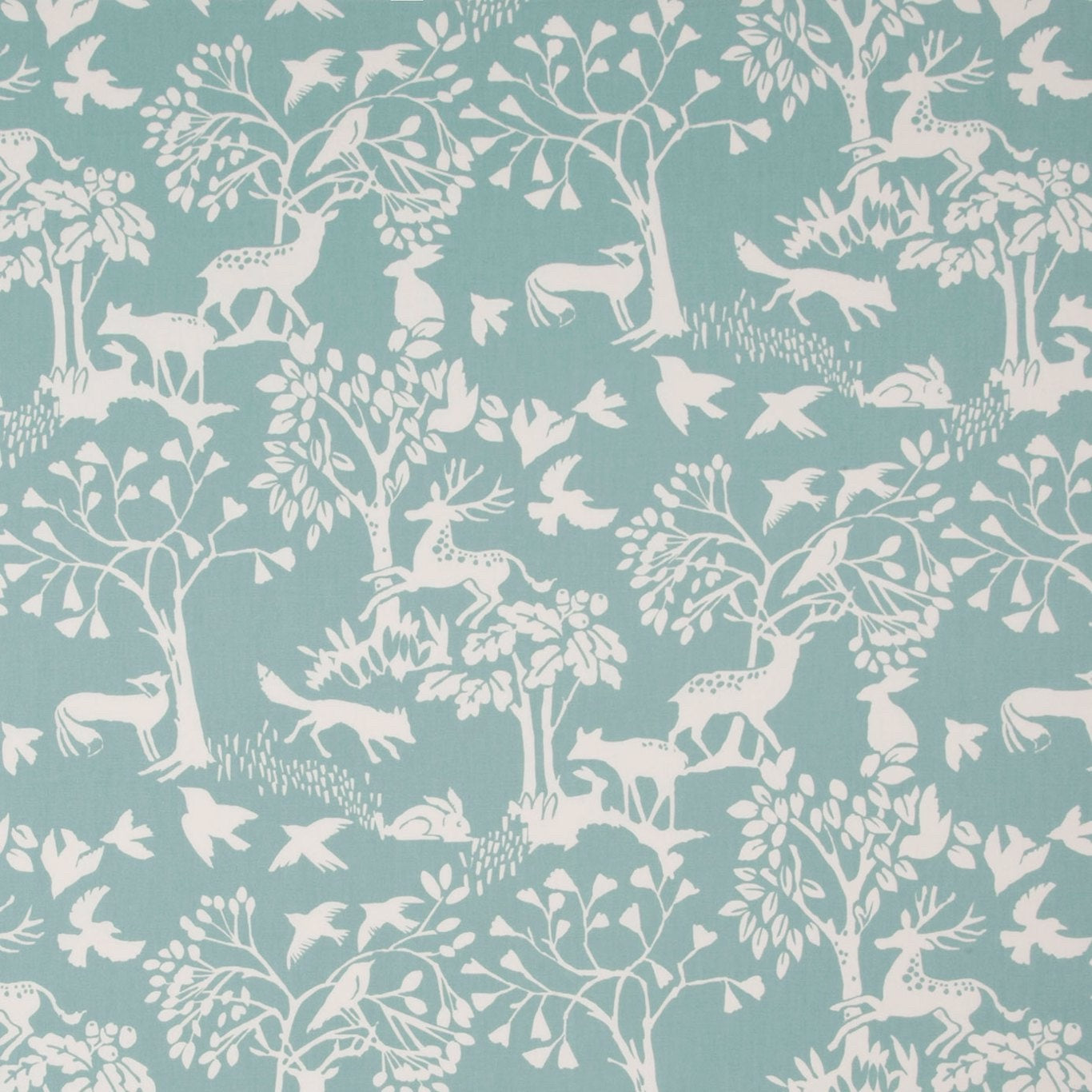 Wilderness Blue Oilcloth