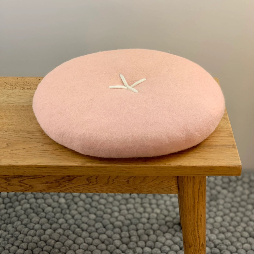 Button Cushion Blush