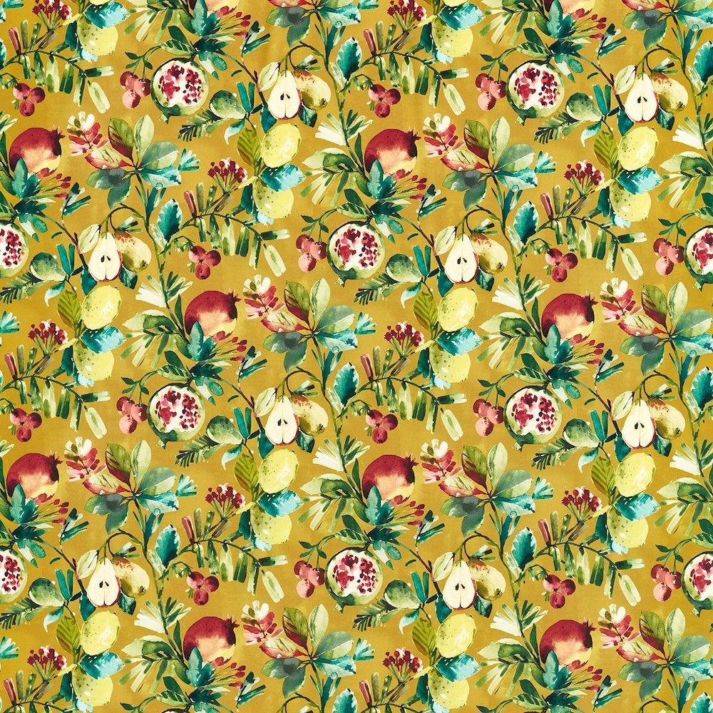 Felsted Ochre Velvet Fabric