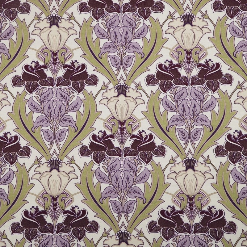 Acanthus Aubergine Fabric