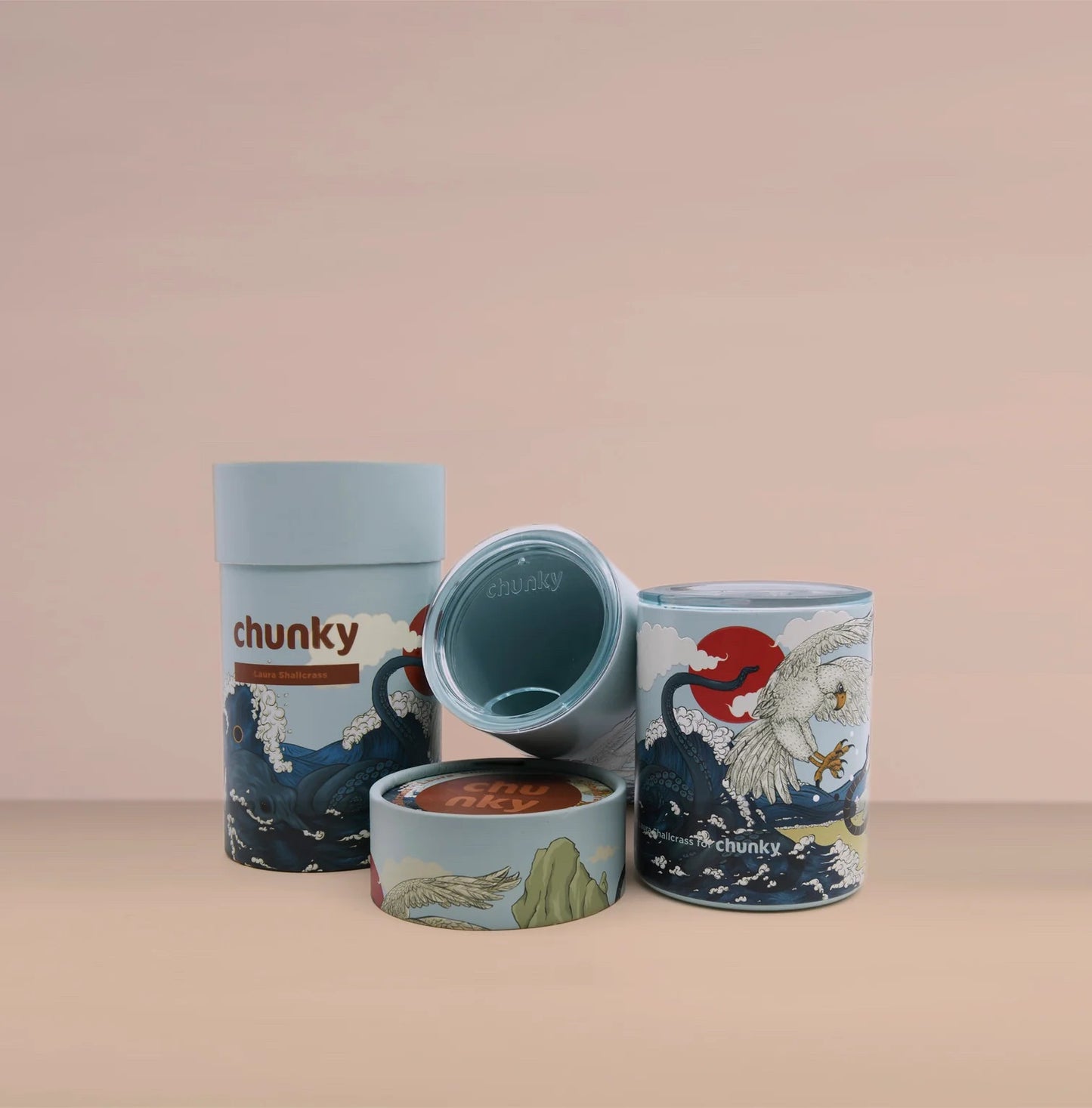 Blue Wave Coffee Cup