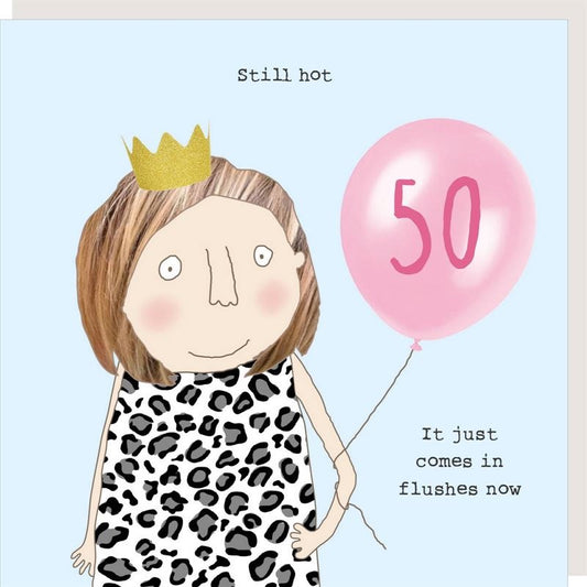 Girl 50th Flushes Card
