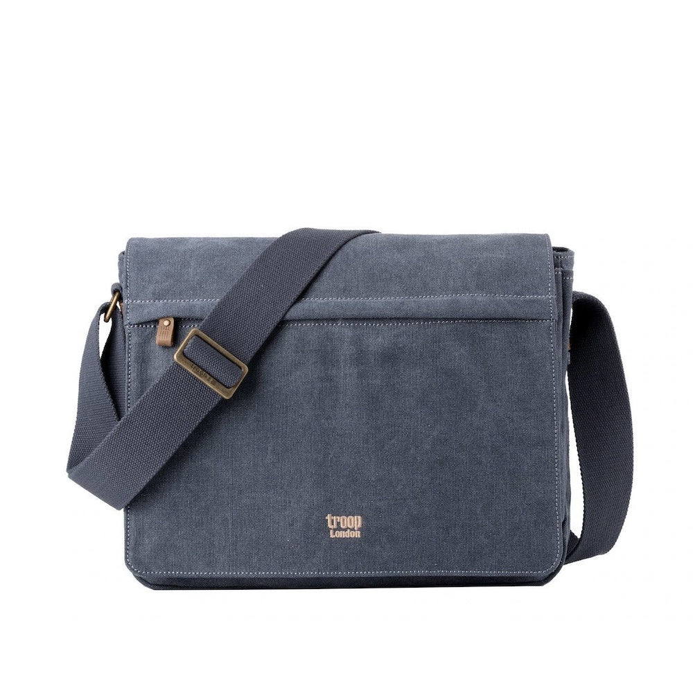 TRP0240 Troop London Classic Canvas Laptop Messenger Bag