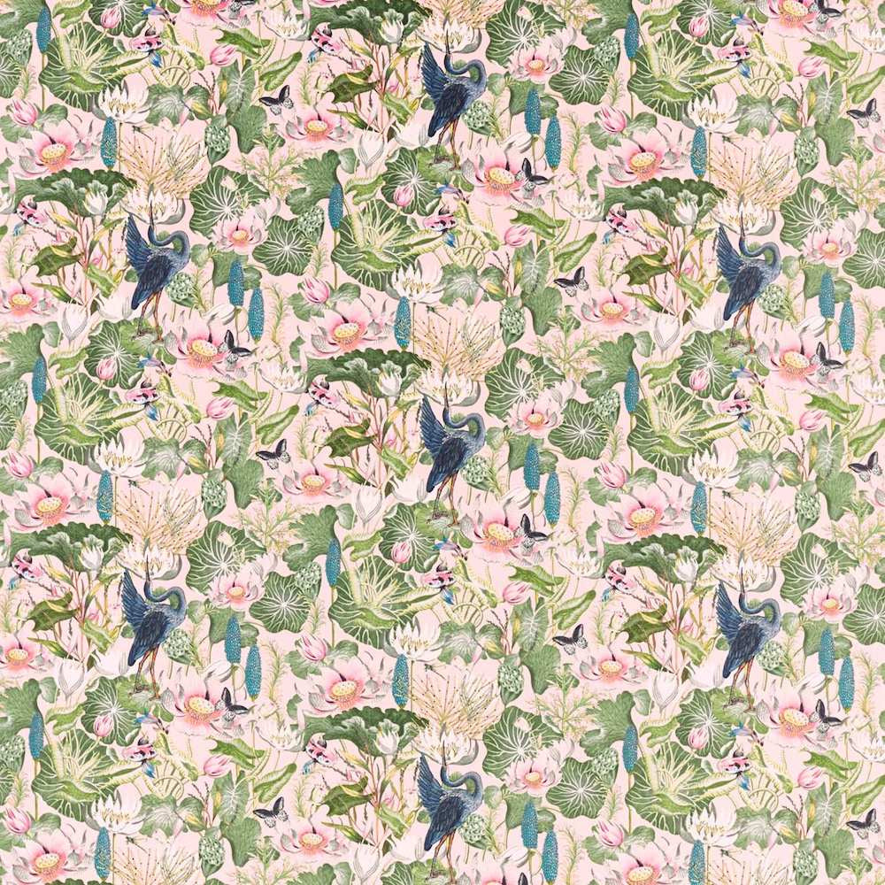 Waddington Blush Velvet Fabric