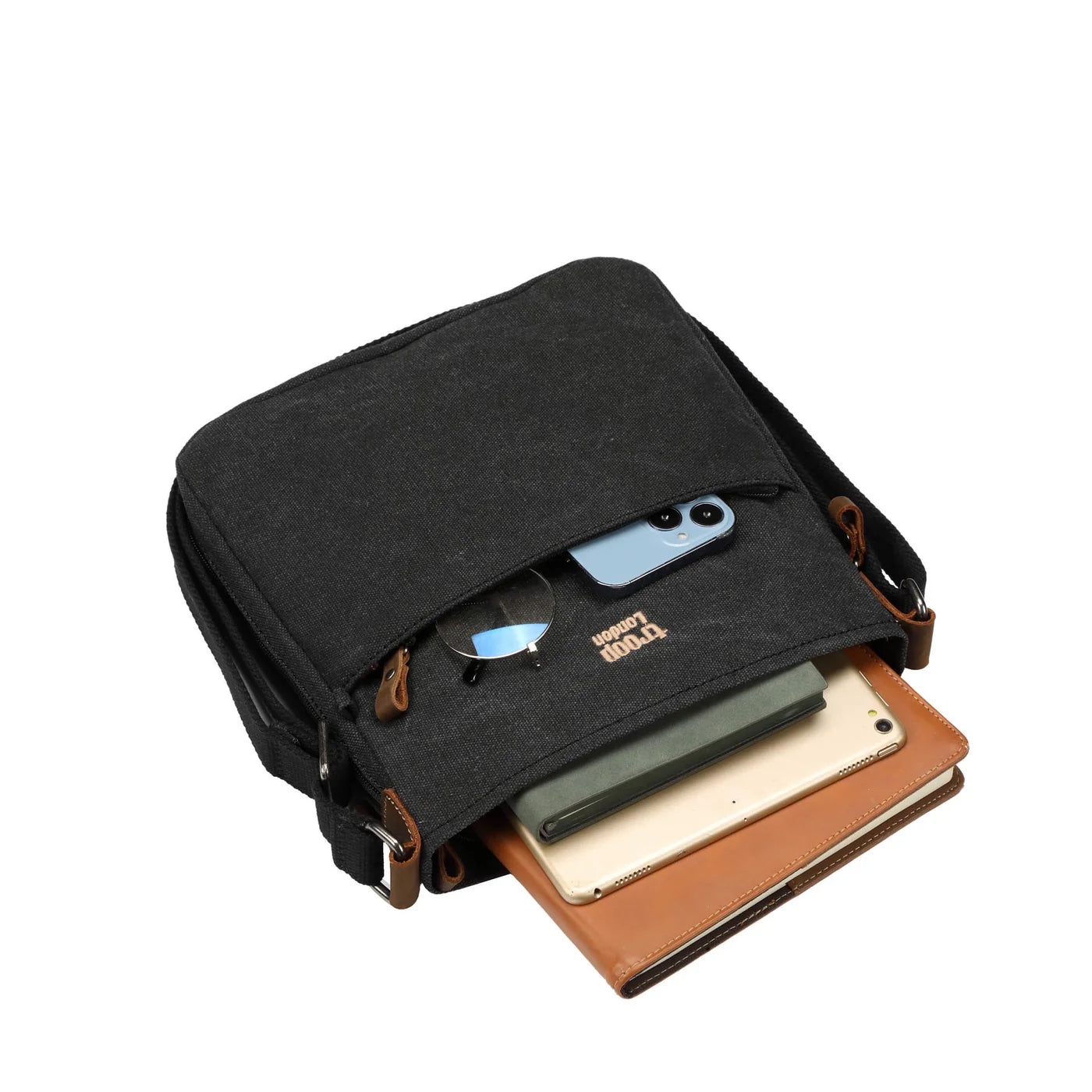 Troop Shoulder Bag Black Wash