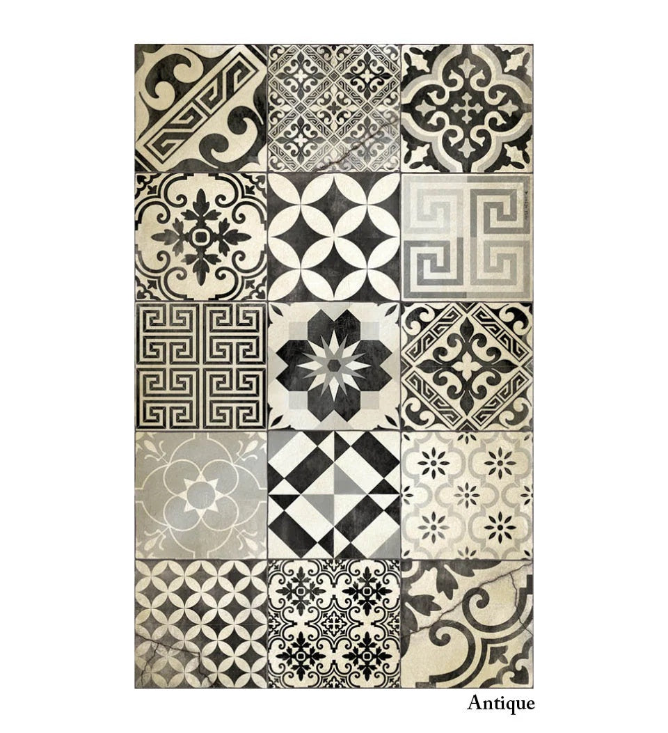 Eclectic Black & White ANTIQUE 140 X 220