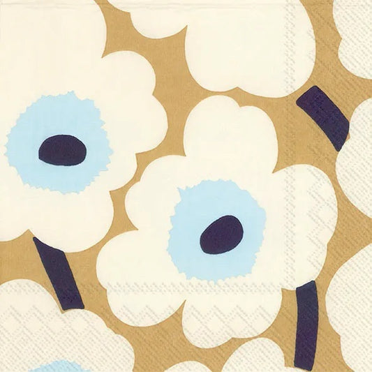 Marimekko Unikko Cream Gold Napkin