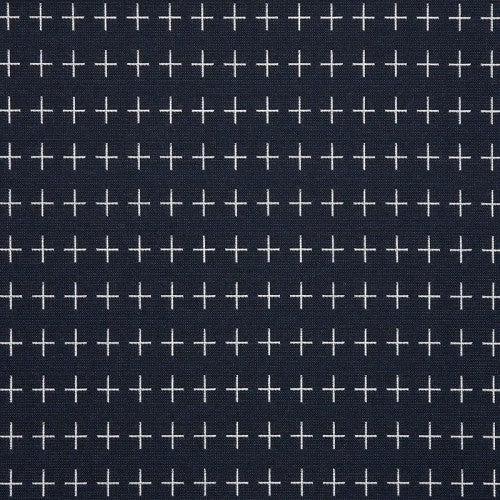 Plus Grid Indigo Sunbrella Outdoor Fabric