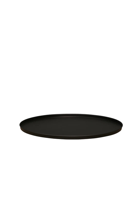 Round Ottoman Tray - Black