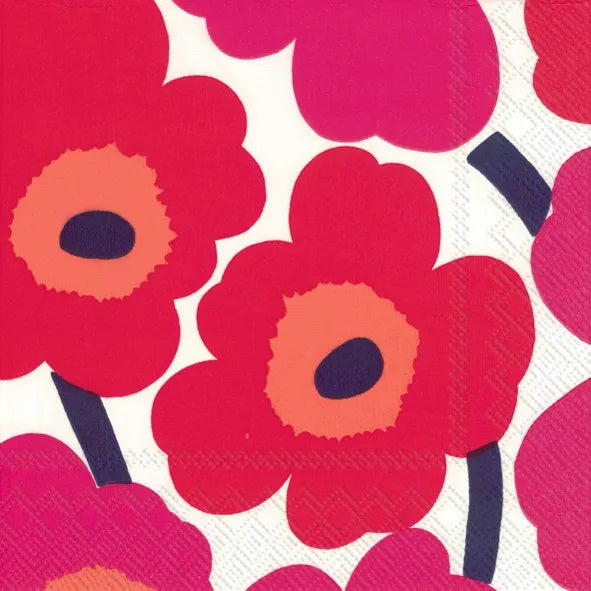 Marimekko Unikko Red - COCKTAIL Napkin