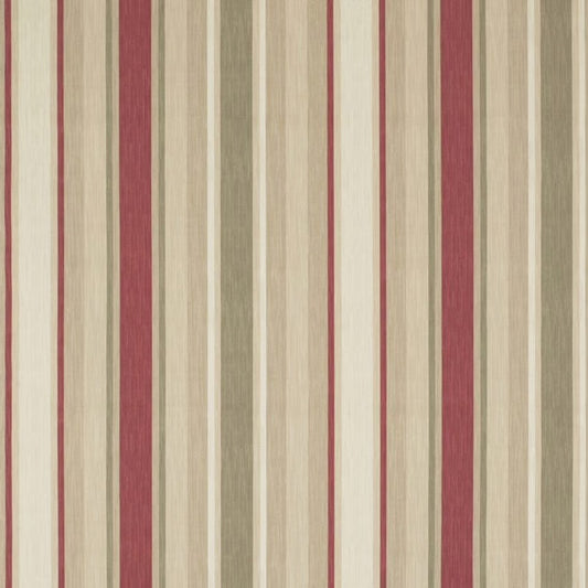 Awning Stripe Raspberry Fabric