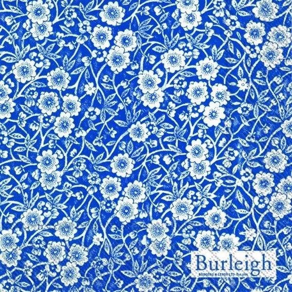 Burleigh Calico Blue - COCKTAIL Napkin