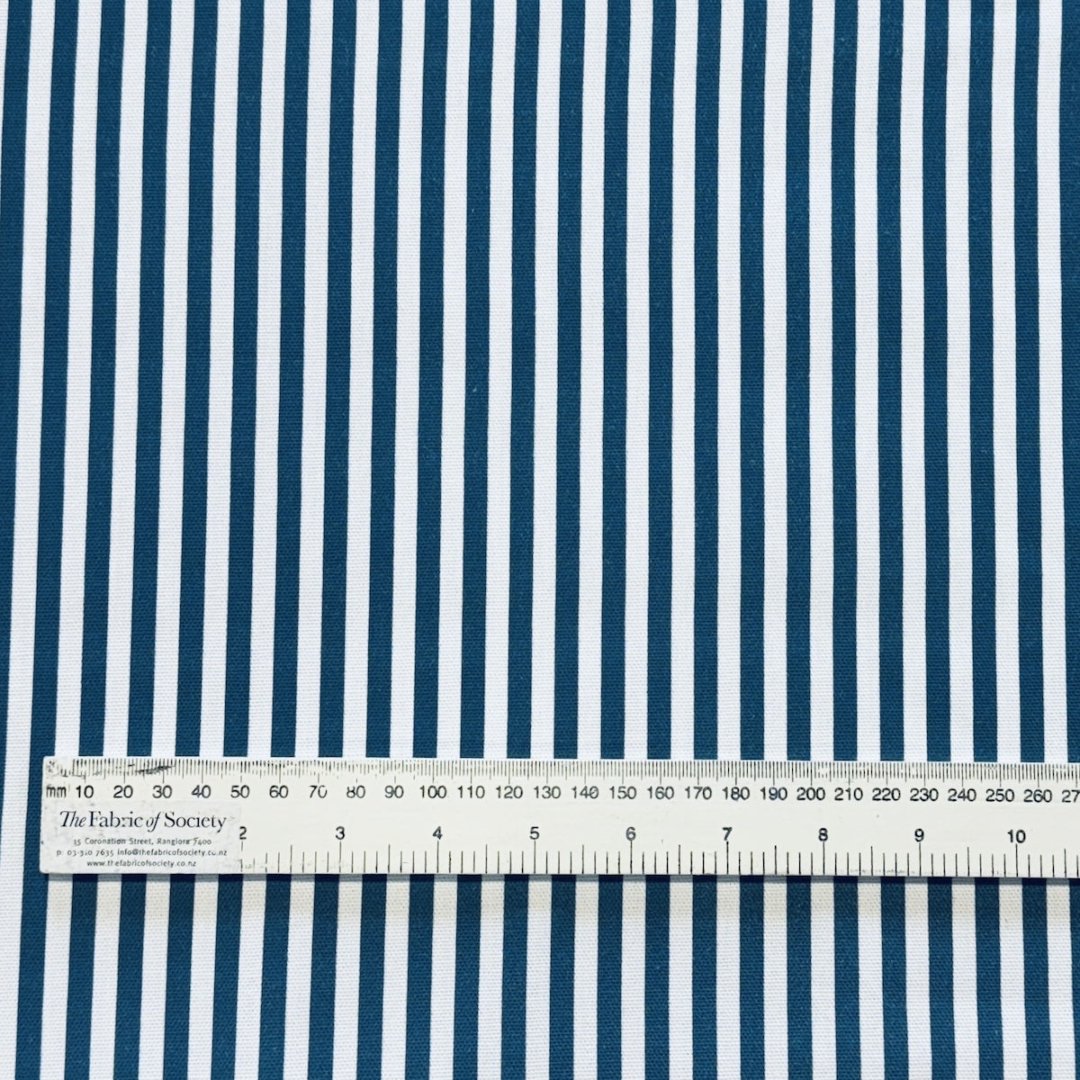 Castle Stripe Indigo Fabric