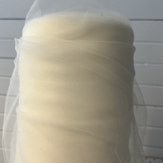 Cream Tulle Fabric
