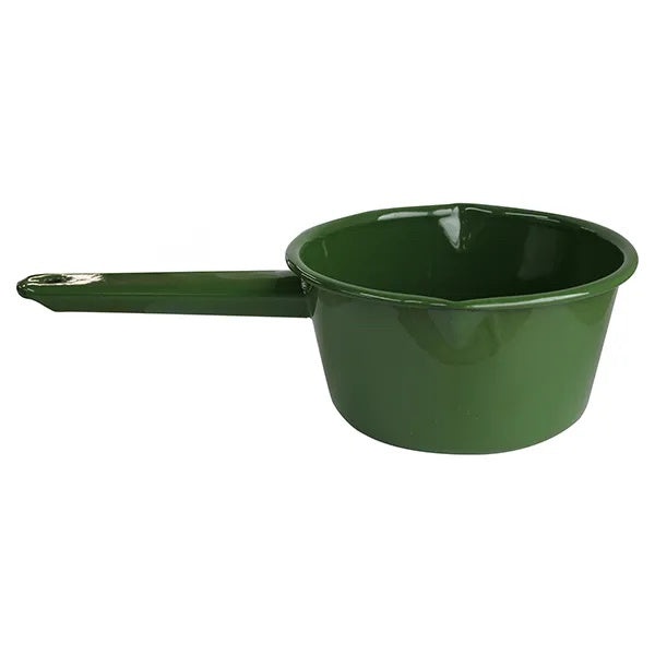Enamel Milk Pan - Hunter Green