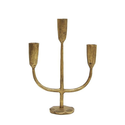Dax 3 Light Gold Candlestand