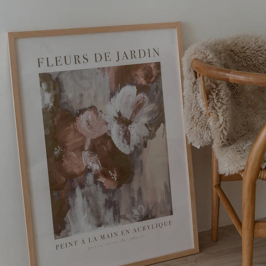 Fleurs Blush Natural A3 Print