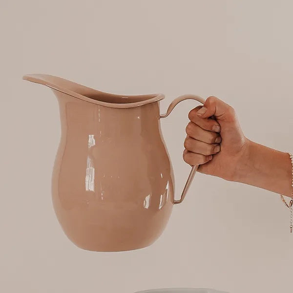 Enamel Jug - Clay Pink