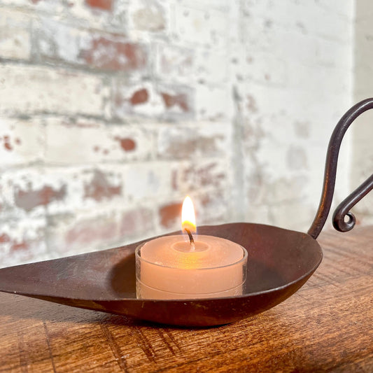 Iron Leaf Candle Stand