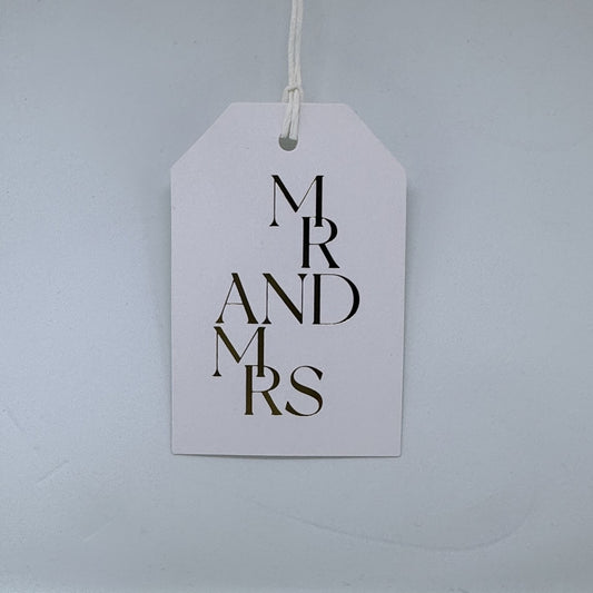 Mr and Mrs Gift Tag