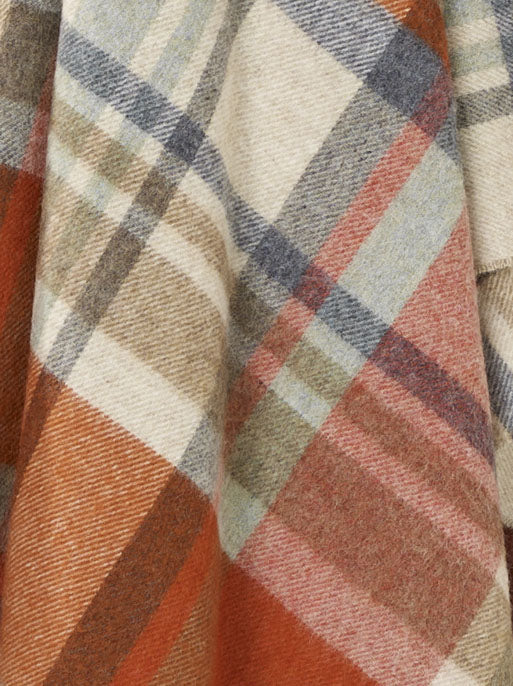 Portree Orange Throw