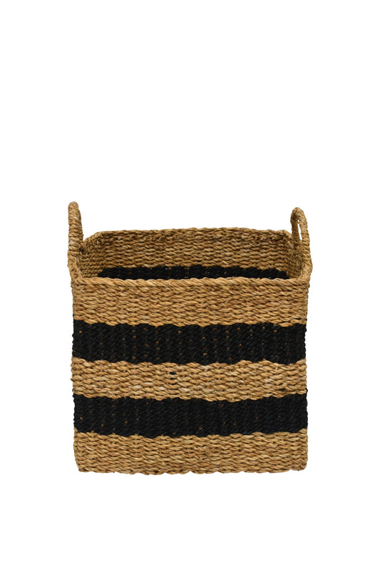 Black Stripe Basket Square