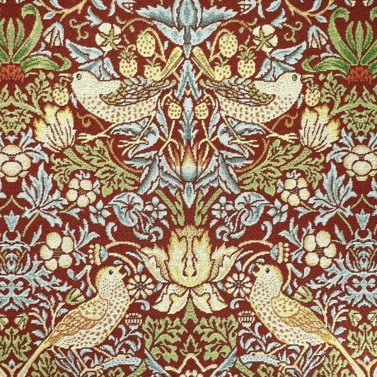 Strawberry Thief Red Fabric