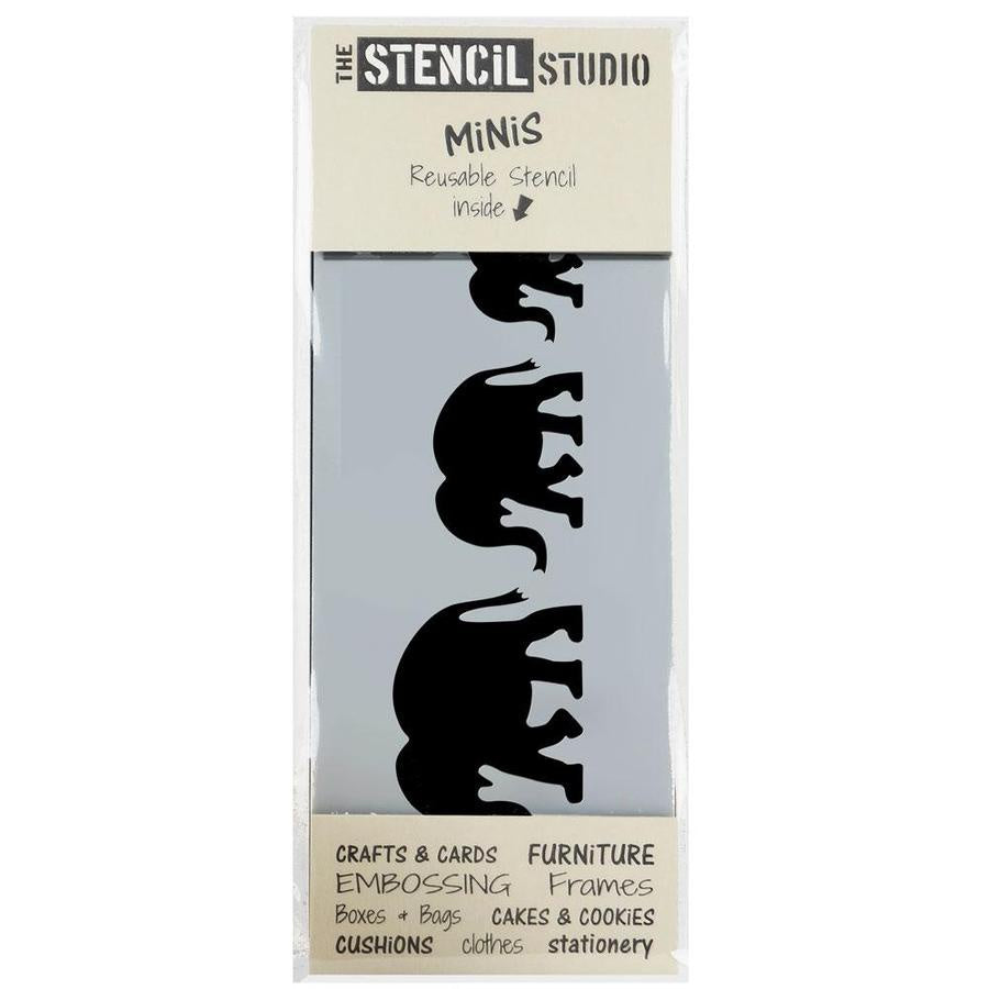 Elephants Mini Stencil