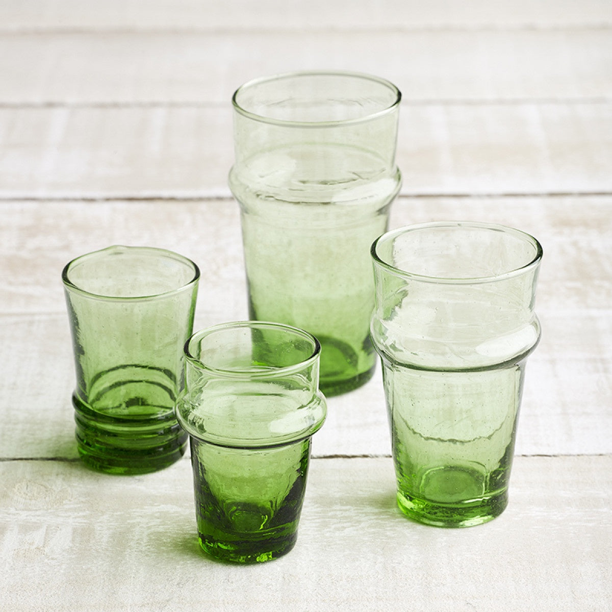 Beldi Tea Glass Green Medium