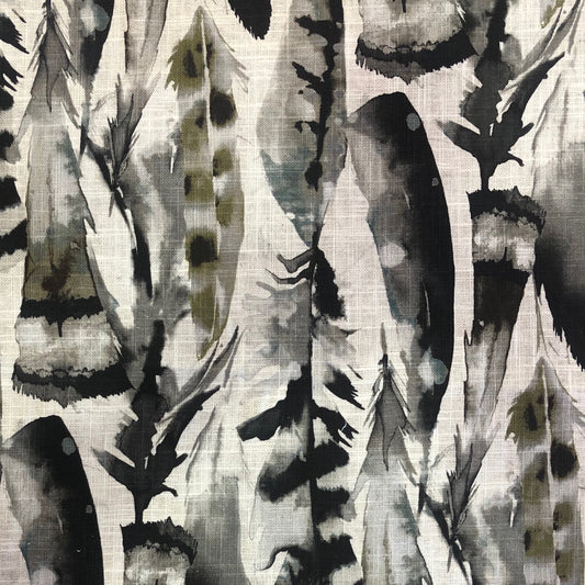 Quill Charcoal Fabric