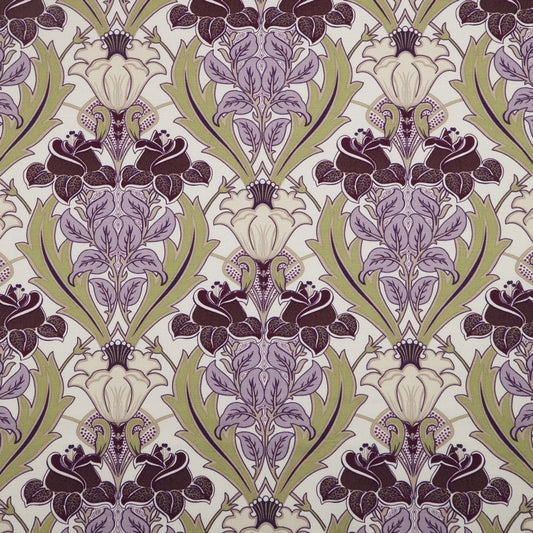 Acanthus Aubergine Fabric