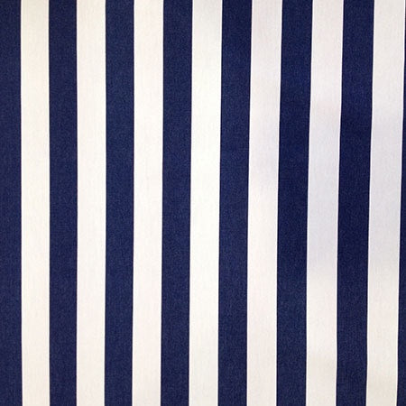 Amalfi Stripe Navy White Outdoor Fabric